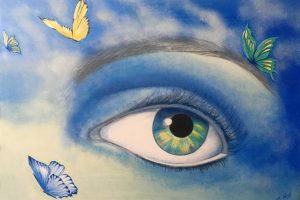 Vendita online opera di pittura acrilica dal titolo “A perdita d’occhio” realizzata dall'artista contemporanea Linda Nuzzi